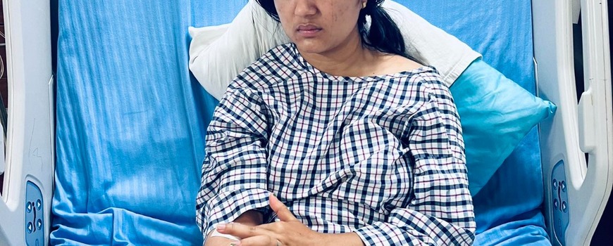 उपचारका लागि अस्पताल भर्ना भएकी गायिका 