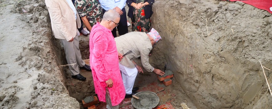 प्रसुति तथा बालरोग अस्पताल शिलान्यास