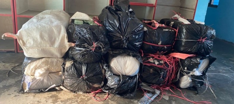 धरानबाट बेवारीसे अवस्थामा रहेको ३१७  किलोग्राम लागू औषध गाँजा बरामद